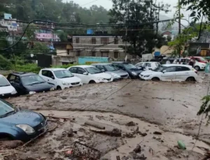 Cloudburst in Mandi Himachal today
