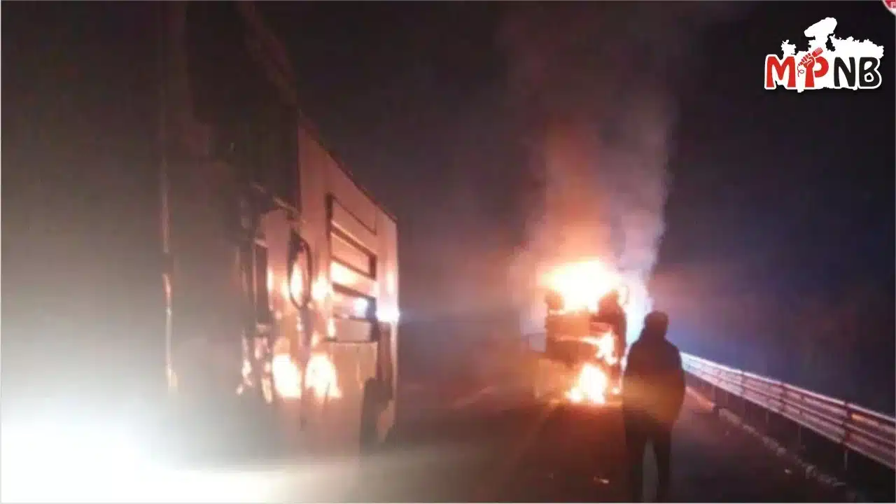 Alwar Rajasthan accident 3 burnt alive