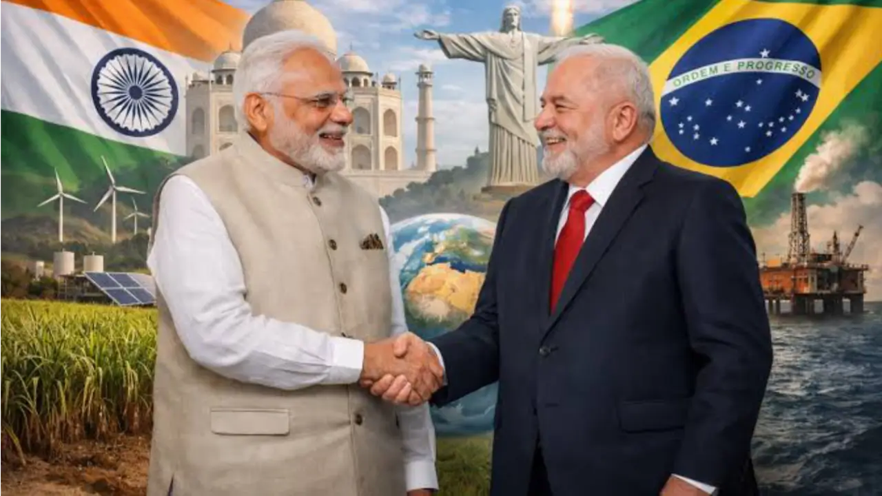 भारत-ब्राज़ील की ऐतिहासिक साझेदारी: दुर्लभ खनिज समझौते से $30 अरब व्यापार लक्ष्य तक, Global South को मिला नया आत्मविश्वास