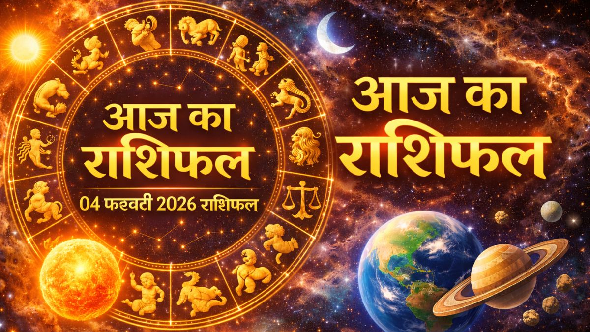 आज का राशिफल 04 फरवरी 2026 सभी 12 राशियों का सटीक भविष्यफल बड़ा दिन किसका बदलेगा भाग्य