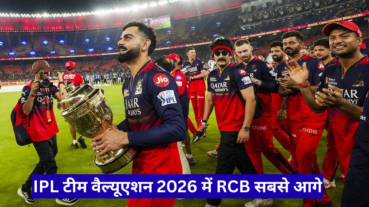 IPL टीम वैल्यूएशन 2026 में RCB सबसे आगे, करोड़ों की दौड़ में बड़ा उलटफेर