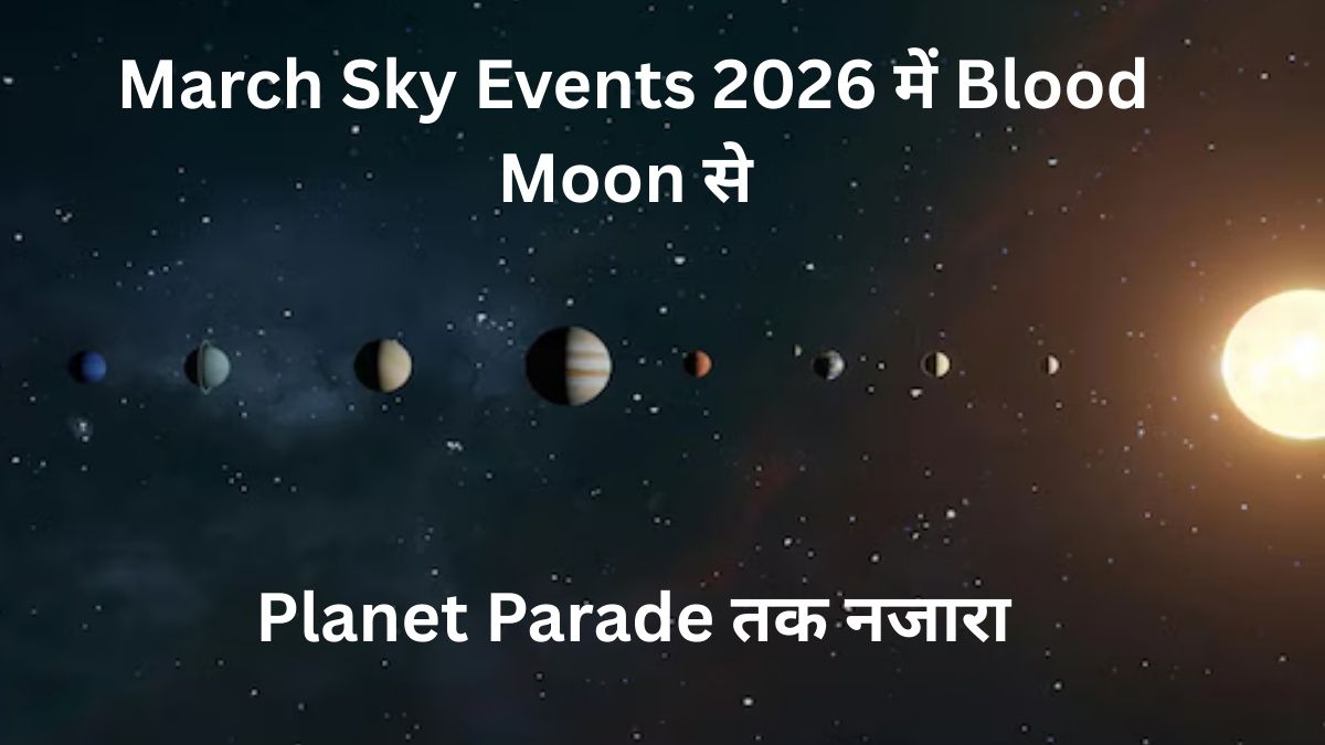 March Sky Events 2026 में Blood Moon से Planet Parade तक नजारा
