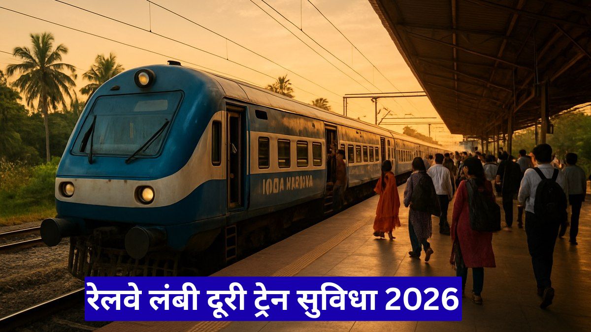 रेलवे लंबी दूरी ट्रेन सुविधा 2026: यात्रियों को मिलेगा बड़ा फायदा, बढ़ी क्षमता
