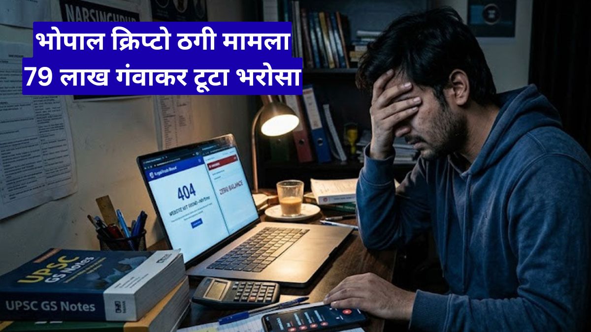 भोपाल क्रिप्टो ठगी मामला: 79 लाख गंवाकर टूटा भरोसा, विदेशी लिंक से जुड़ी बड़ी साजिश का खुलासा