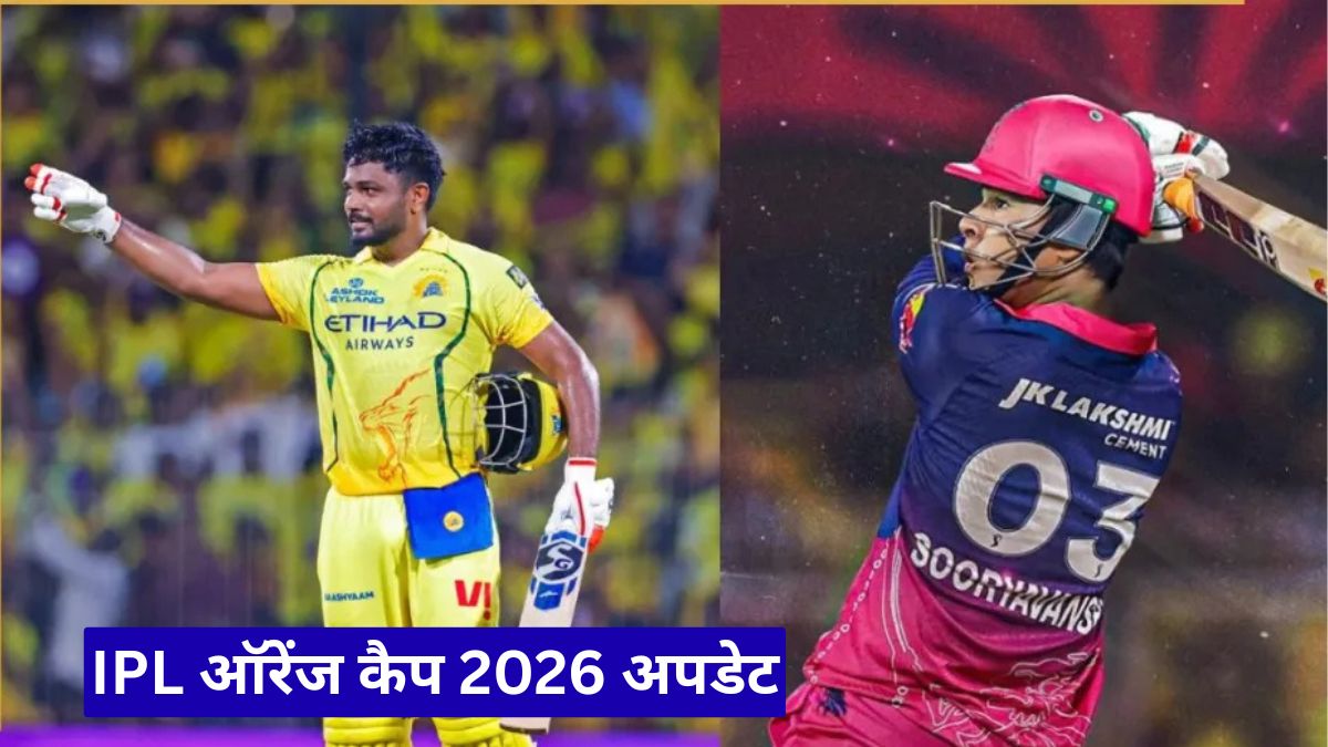 IPL ऑरेंज कैप 2026 अपडेट: संजू सैमसन टॉप-5 में पहुंचे, केएल राहुल ने फिर हासिल की नंबर-1 पोजिशन